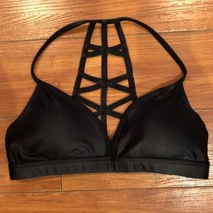 Koral black sports bra. Size small. Like new.